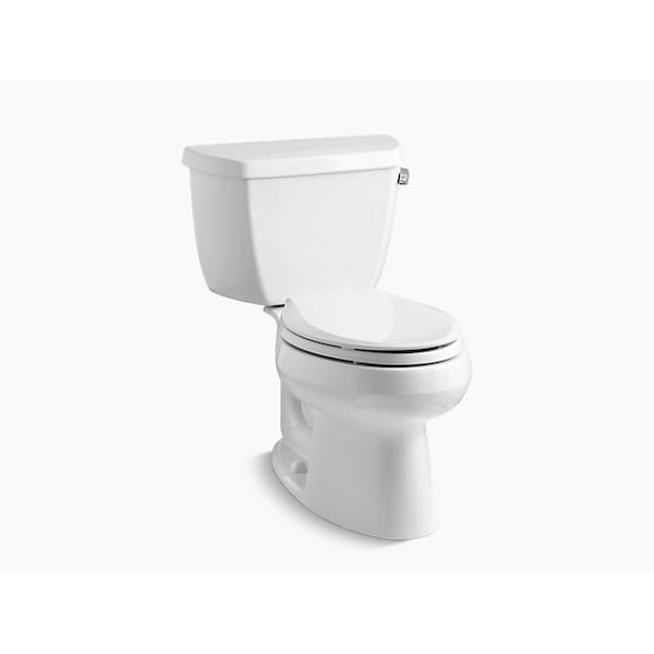 Classic Elongated 1.28 GPF Toilet W/ Right-Hand Trip Lever, 1.28 gpf, White